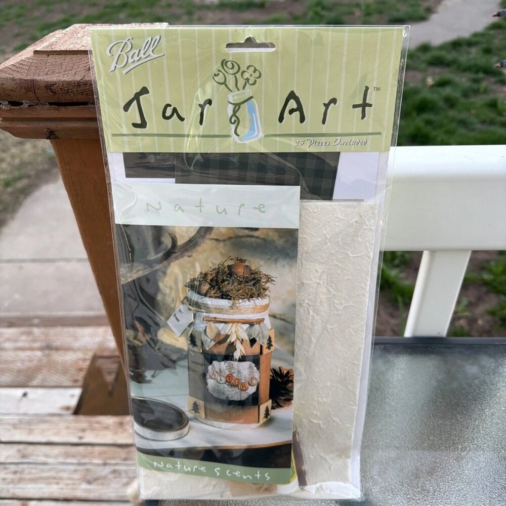 Ball Jar Art Nature Scents 25 Pieces Craft Kit - NIP